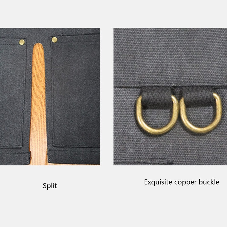 Heavy Canvas Workwear Craftsman April(Black) - Aprons & Caps by PMC TechLife | Online Shopping South Africa | PMC TechLife