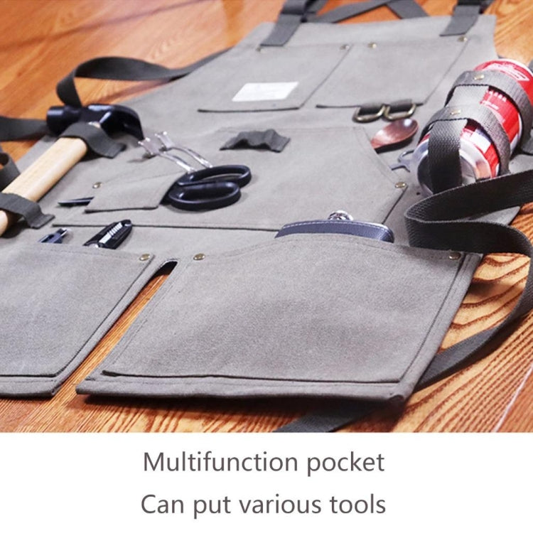 Heavy Canvas Workwear Craftsman April(Black) - Aprons & Caps by PMC TechLife | Online Shopping South Africa | PMC TechLife