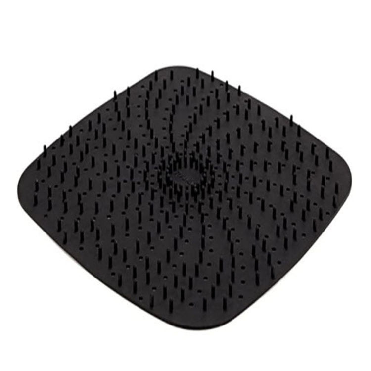 Air Fryer Reusable Silicone Liner Mat Non-Stick Steamer Pad Kitchen Accessories Square Black 23cm - free shipping - PMC TechLife - Order now!