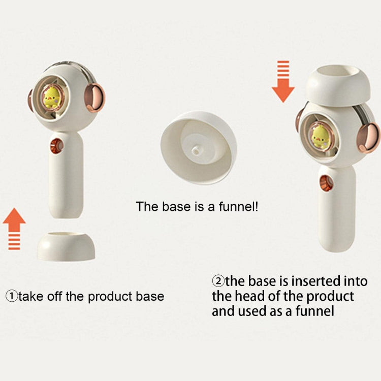 Without Blade Spray Handheld Children Small Fan(White) - Electric Fans by PMC TechLife | Online Shopping South Africa | PMC TechLife | Buy Now Pay Later Mobicred