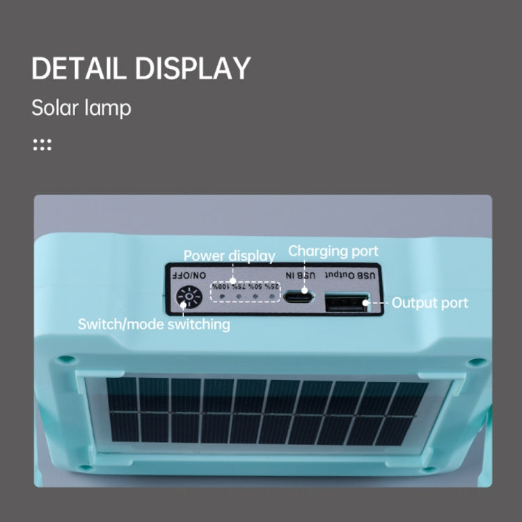 Solar Flood Light Portable Flashlight Emergency Work Light(Orange) - Floodlights by PMc TechLife | Online Shopping South Africa | PMc TechLife | Buy Now Pay Later Mobicred