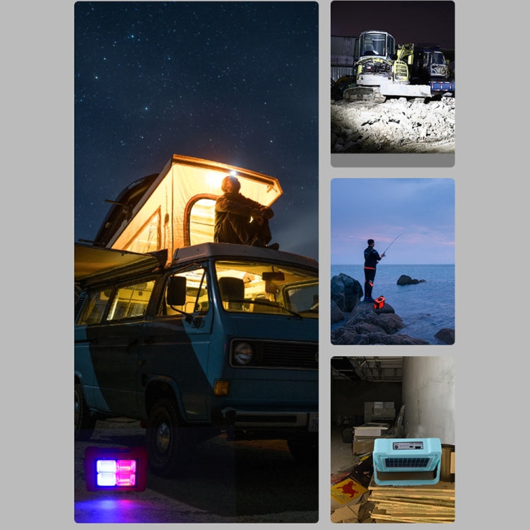 Solar Flood Light Portable Flashlight Emergency Work Light(Orange) - Floodlights by PMc TechLife | Online Shopping South Africa | PMc TechLife | Buy Now Pay Later Mobicred