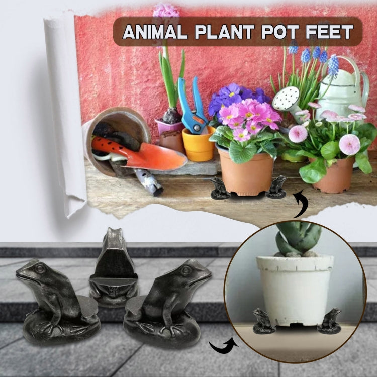 3pcs/set Flower Pot Feet Stand Animal Shape Resin Plant Pots Risers Pad(Poodle) - Yard & Garden Decor by PMC TechLife | Online Shopping South Africa | PMC TechLife | Buy Now Pay Later Mobicred