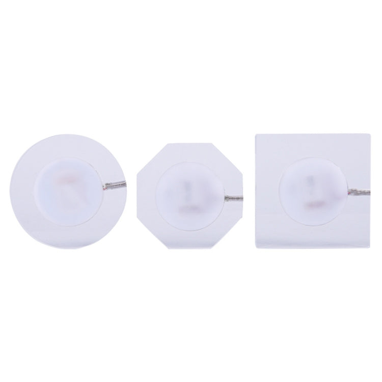 100x10mm Round USB Charging LED Light Up Acrylic Coaster Transparent Crystal Base(White Light) - Car Drink Holders by PMC TechLife | Online Shopping South Africa | PMC TechLife | Buy Now Pay Later Mobicred