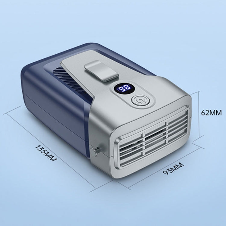 Outdoor Portable Waist High Wind Leafless Hanging Neck Fan With Power Function(Deep Space Gray) - Electric Fans by PMC TechLife | Online Shopping South Africa | PMC TechLife | Buy Now Pay Later Mobicred