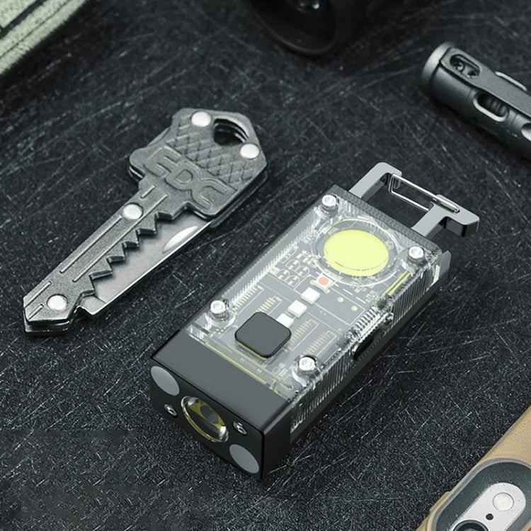 Outdoor Camping Multifunctional Solar Highlighted Mini Keychain Light(Black) - Mini Flashlight by PMC TechLife | Online Shopping South Africa | PMC TechLife