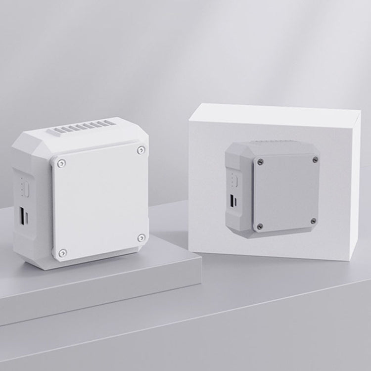 Outdoor Waist-mounted Lighting Fan with Power Function Multifunctional Bracket Hanging Neck Fan(White) - Electric Fans by PMC TechLife | Online Shopping South Africa | PMC TechLife | Buy Now Pay Later Mobicred