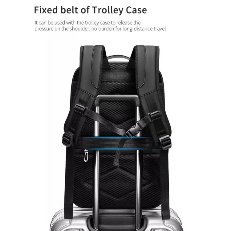 Business Large Capacity Travel Bag Multifunctional Waterproof Laptop Backpack With USB Port(Black) - Backpack by PMC Jewellery | Online Shopping South Africa | PMC Jewellery | Buy Now Pay Later Mobicred