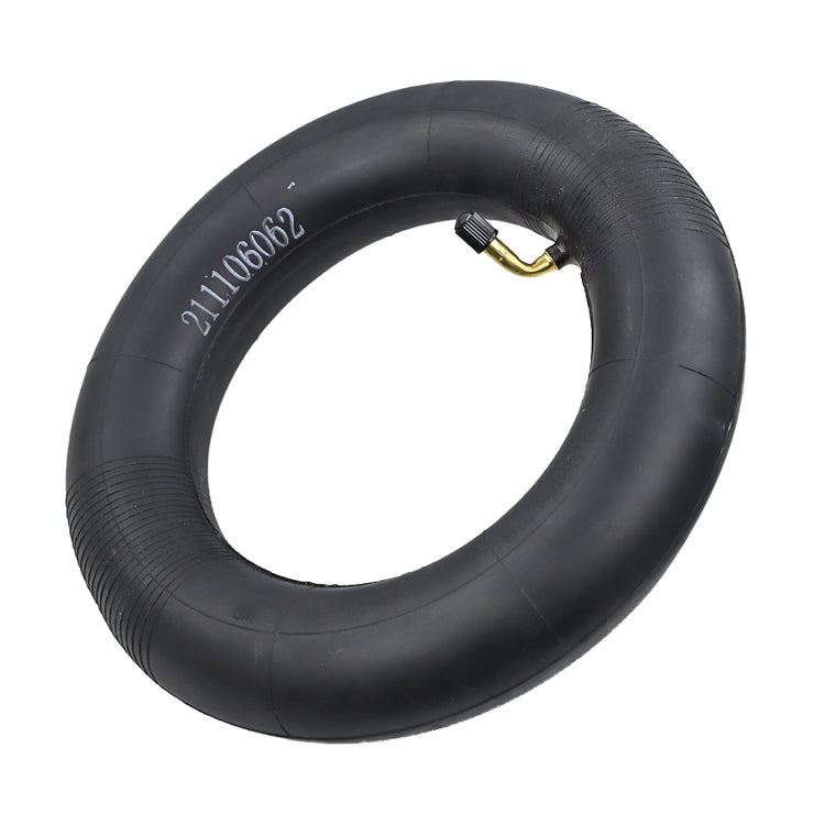 10 x 2.5/2.75 Electric Scooter 45 Degree Valve Thickened Inner Tube(Yellow Stripes) - Accessories & Parts by PMC TechLife | Online Shopping South Africa | PMC TechLife