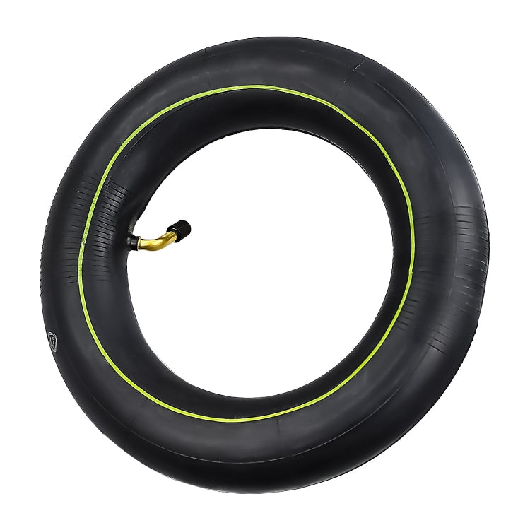 10 x 2.5/2.75 Electric Scooter 45 Degree Valve Thickened Inner Tube(Yellow Stripes) - Accessories & Parts by PMC TechLife | Online Shopping South Africa | PMC TechLife