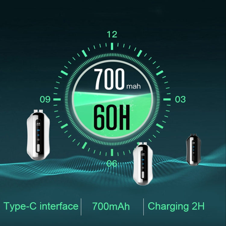 Portable Negative Ion Air Purifier Home Hanging Neck Purifier, Style: Chain Style (Black) - free shipping - PMC TechLife - Order now!