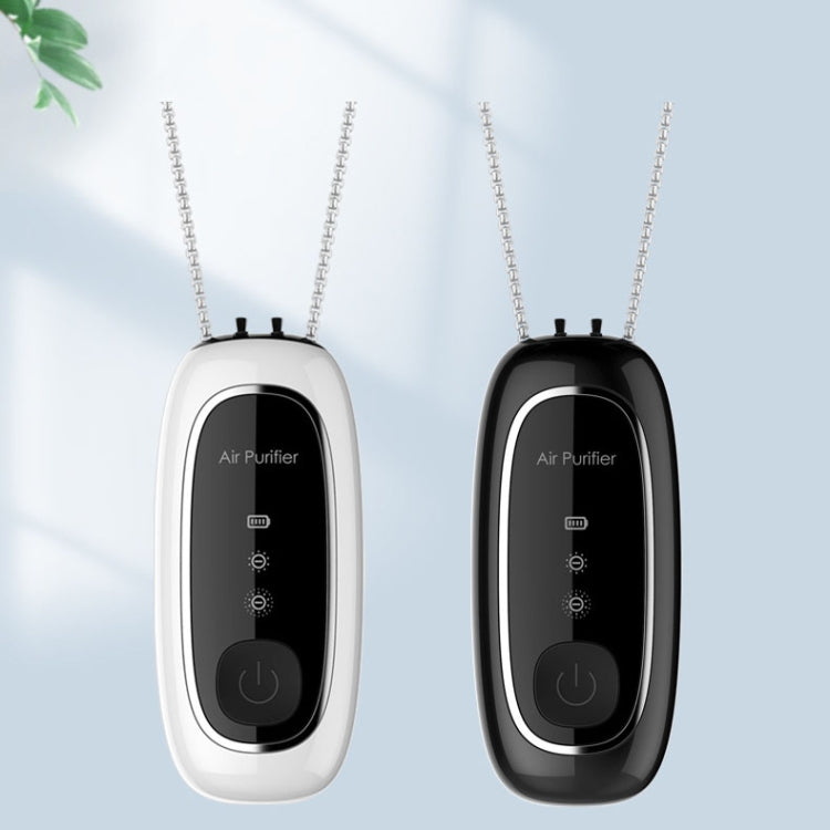 Upgrade Dual-brush Negative Ion Air Purifier Neck Small Portable Air Purifier, Style: Chain Model (Black) - free shipping - PMC TechLife - Order now!