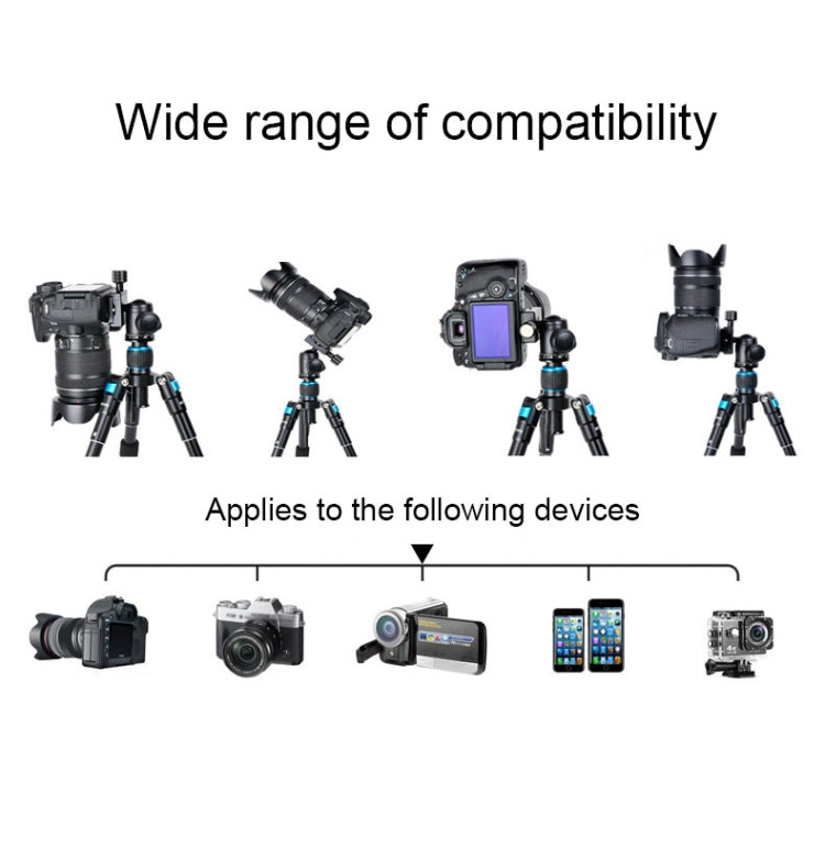 BEXIN V30 Adjustable Aluminum Alloy Desktop Camera Tripod Mini Portable Folding Live Tripod(MS08-S) - free shipping - PMC TechLife - Order now!