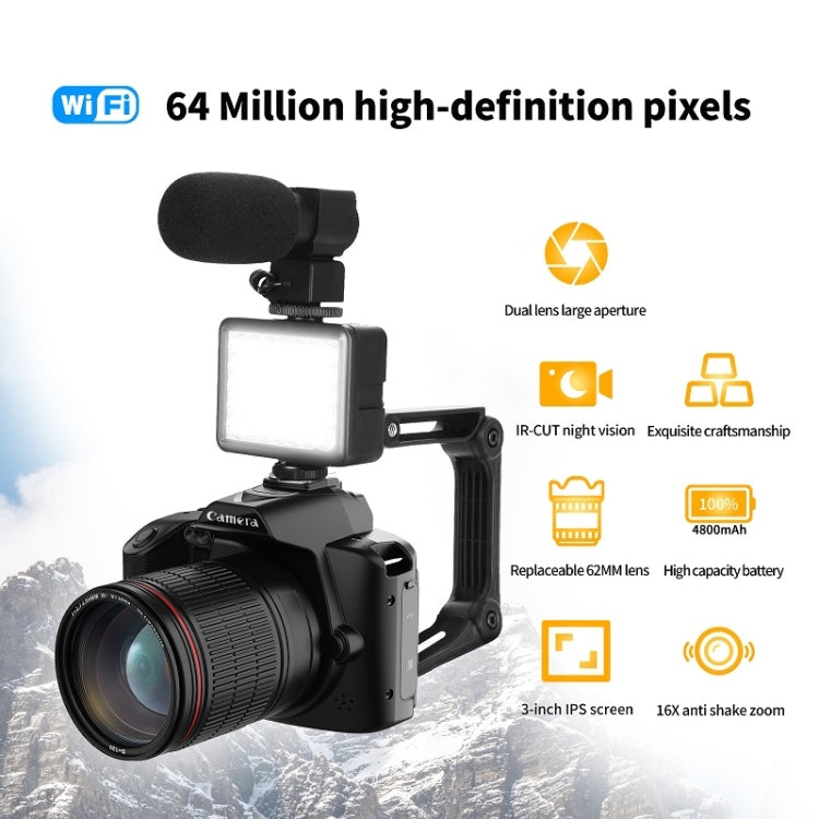 Dual-camera Night Vision 64 Million Pixel High-definition WIFI Digital Camera Standard+Fill Light - Video Cameras by PMC TechLife | Online Shopping South Africa | PMC TechLife