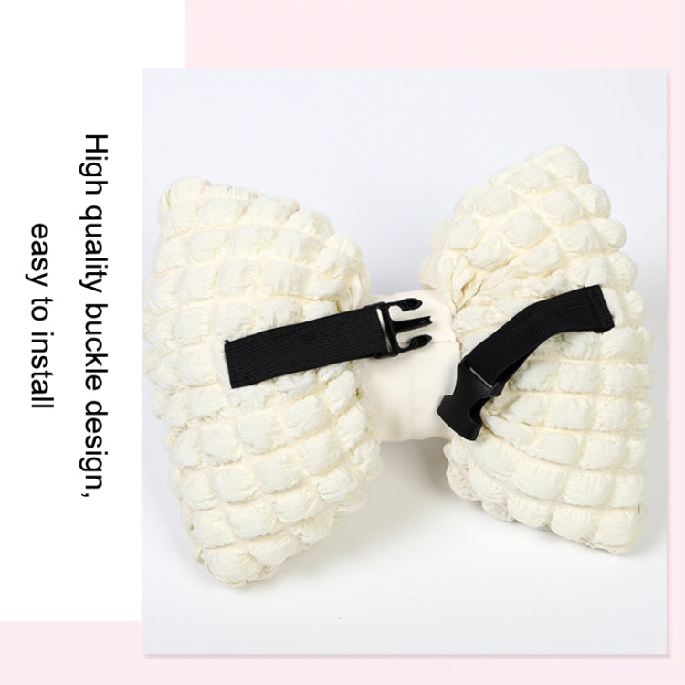 Car Seat Breathable And Comfortable Puff Pillow Upholstery, Color: Lumbar Pillow Beige - Seat Accessories by PMC TechLife | Online Shopping South Africa | PMC TechLife | Buy Now Pay Later Mobicred