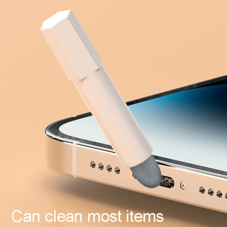 Q20 Headphone Cleaning Pen Mobile Phone Camera Computer Cleaning Tool Without Liquid(White Orange) - free shipping - PMC TechLife - Order now!
