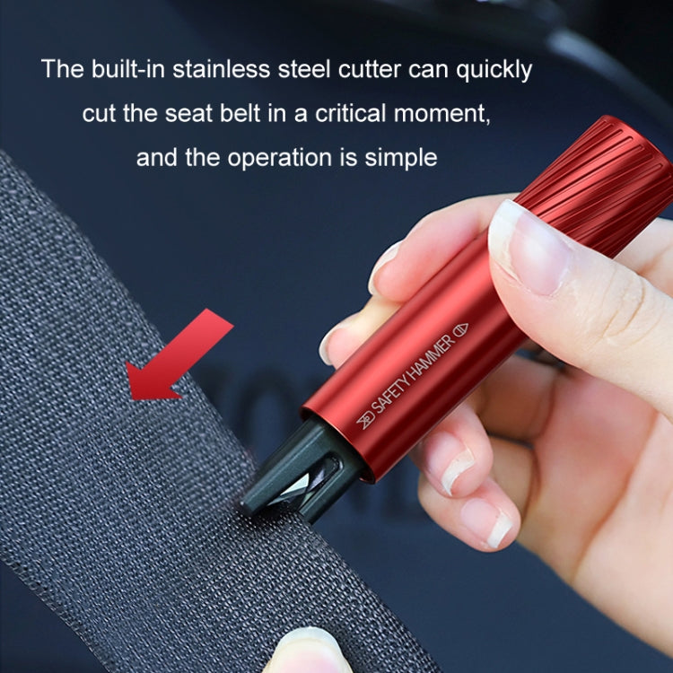 Vehicle-Mounted Multifunctional Broken Window Escape Safety Hammer(Red) - Emergency Hammer by PMC TechLife | Online Shopping South Africa | PMC TechLife | Buy Now Pay Later Mobicred