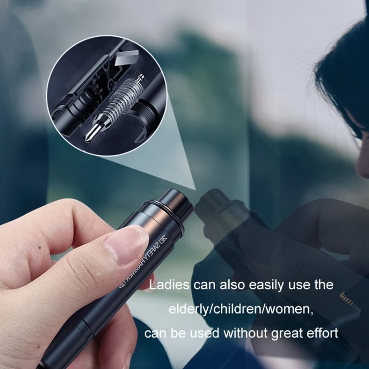 Vehicle-Mounted Multifunctional Broken Window Escape Safety Hammer(Black) - Emergency Hammer by PMC TechLife | Online Shopping South Africa | PMC TechLife | Buy Now Pay Later Mobicred