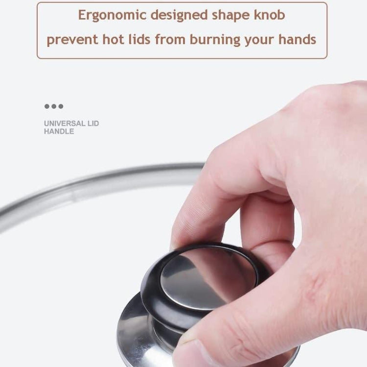 Stainless Steel Lid Handle Plastic Top Bead - Replacement Accessories by PMC TechLife | Online Shopping South Africa | PMC TechLife