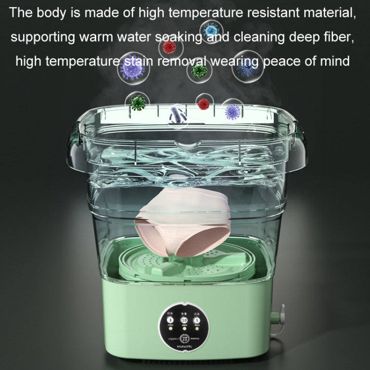 4.5L Mini Portable Folding Household Washing Machine Underwear Washer, Color: Fruit Green(EU Plug) - free shipping - PMC TechLife - Order now!