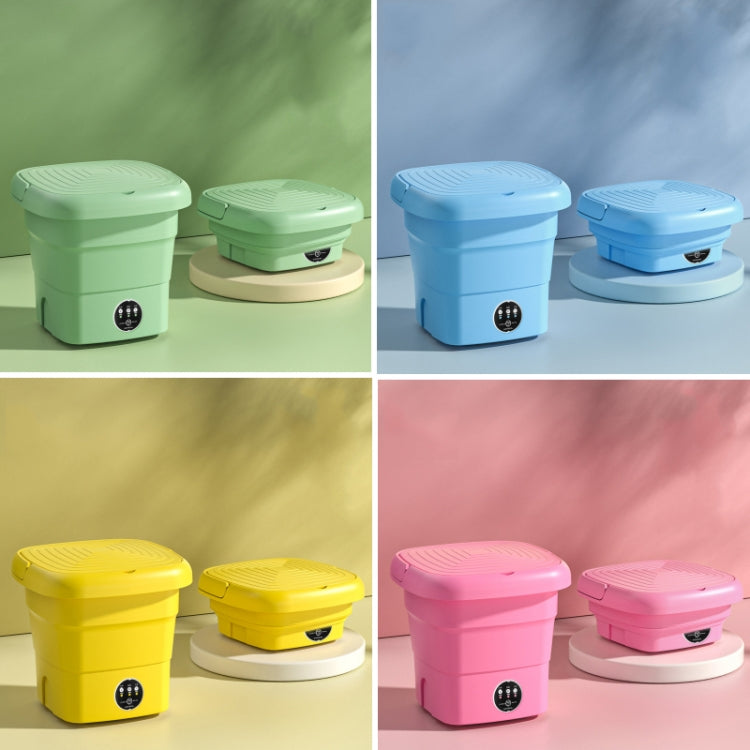4.5L Mini Portable Folding Household Washing Machine Underwear Washer, Color: Fruit Green(UK Plug) - free shipping - PMC TechLife - Order now!
