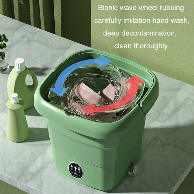 4.5L Mini Portable Folding Household Washing Machine Underwear Washer, Color: Fruit Green(EU Plug) - free shipping - PMC TechLife - Order now!