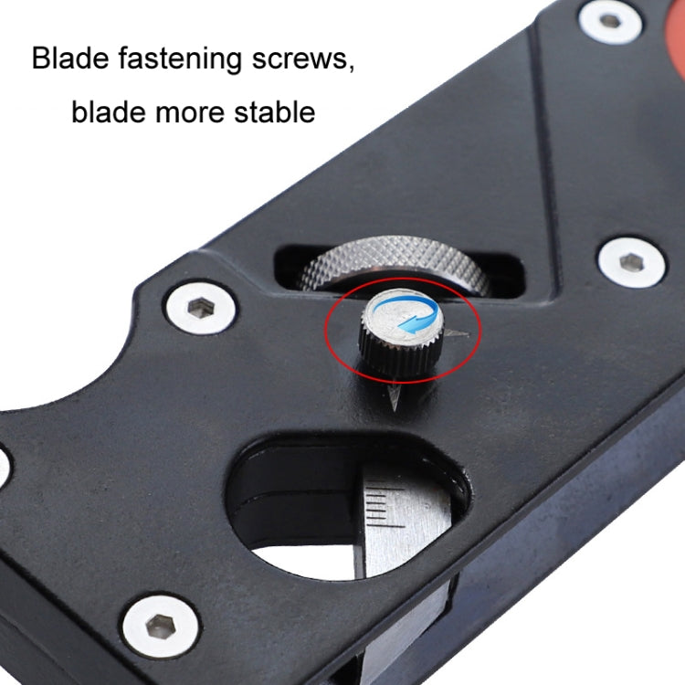 Woodworking Multi-Angle Chamfering Adjustable Depth Hand Planer, Color: Black - Wood Planers by PMC TechLife | Online Shopping South Africa | PMC TechLife