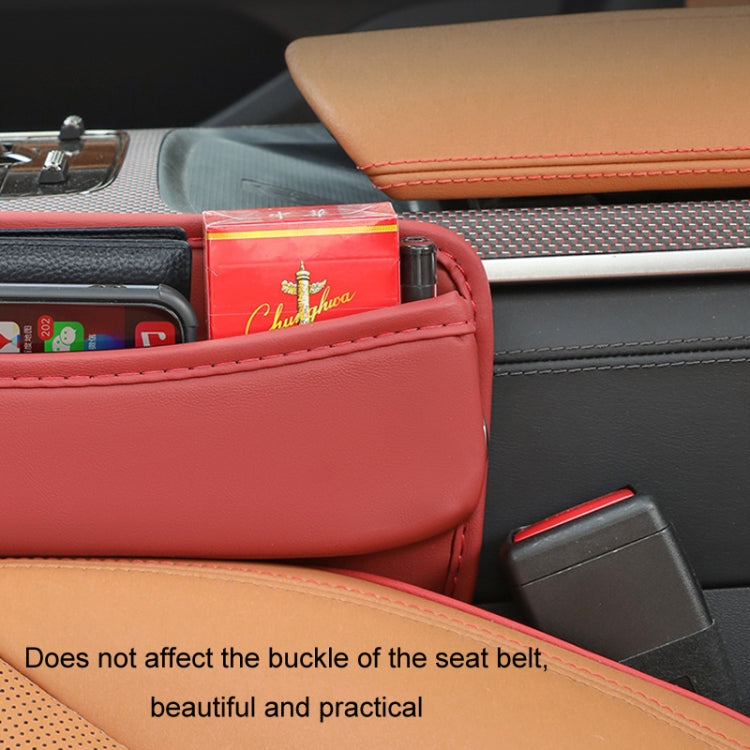 Car Gap Storage Box Seat Decoration Seat Filler Organizer(Wine Red) - Stowing Tidying by PMC TechLife | Online Shopping South Africa | PMC TechLife | Buy Now Pay Later Mobicred