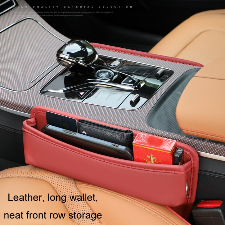 Car Gap Storage Box Seat Decoration Seat Filler Organizer(Wine Red) - Stowing Tidying by PMC TechLife | Online Shopping South Africa | PMC TechLife | Buy Now Pay Later Mobicred