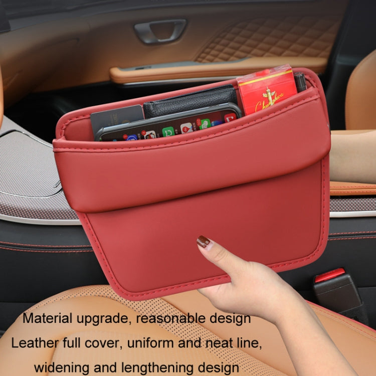 Car Gap Storage Box Seat Decoration Seat Filler Organizer(Wine Red) - Stowing Tidying by PMC TechLife | Online Shopping South Africa | PMC TechLife | Buy Now Pay Later Mobicred