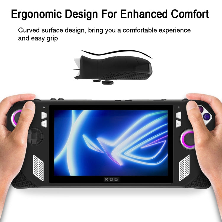 For ASUS Rog Ally Gaming Console Multicolor Silicone Case With 2 Button Caps(Green) - Accessories by PMC TechLife | Online Shopping South Africa | PMC TechLife | Buy Now Pay Later Mobicred