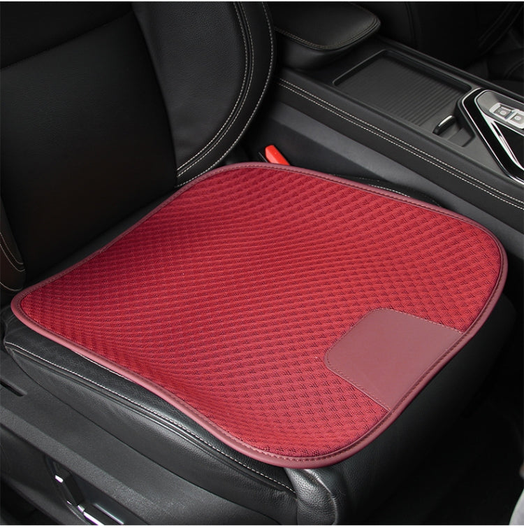 Car Seat Without Backrest Ice Silk Cushion(Claret) - Seat Accessories by PMC TechLife | Online Shopping South Africa | PMC TechLife | Buy Now Pay Later Mobicred