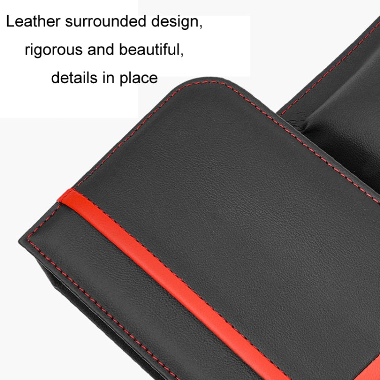 Leather Car Seat Gap Multifunctional Storage Box(Black) - free shipping - PMC TechLife - Order now!