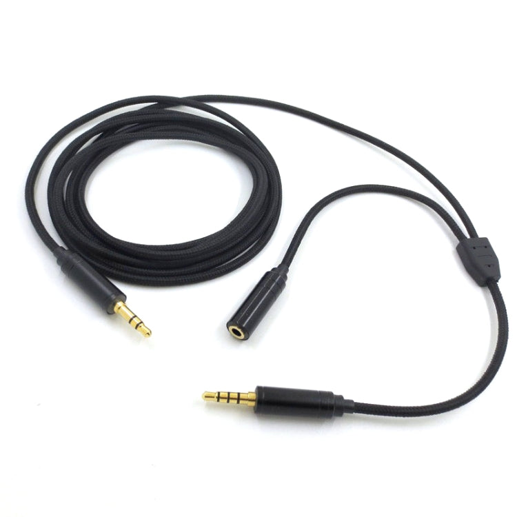 3.5mm Voice Party Live Recording Audio Cable Mobile Game Projection Computer Chat Link Cable(Black) - Headset Accessories by PMC TechLife | Online Shopping South Africa | PMC TechLife