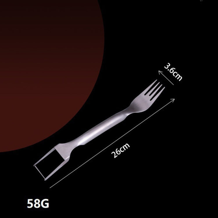 2 In 1 Watermelon Fork Slicer Stainless Steel  Kitchen Fruit Cutter - Cutter & Peeler by PMC TechLife | Online Shopping South Africa | PMC TechLife