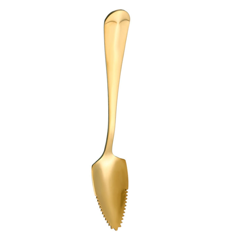 Stainless Steel Scraper Spoon Fruit Grapefruit Spoon Baby Digging Ball Spoon, Color: Gold - Cutlery Sets by PMC TechLife | Online Shopping South Africa | PMC TechLife | Buy Now Pay Later Mobicred
