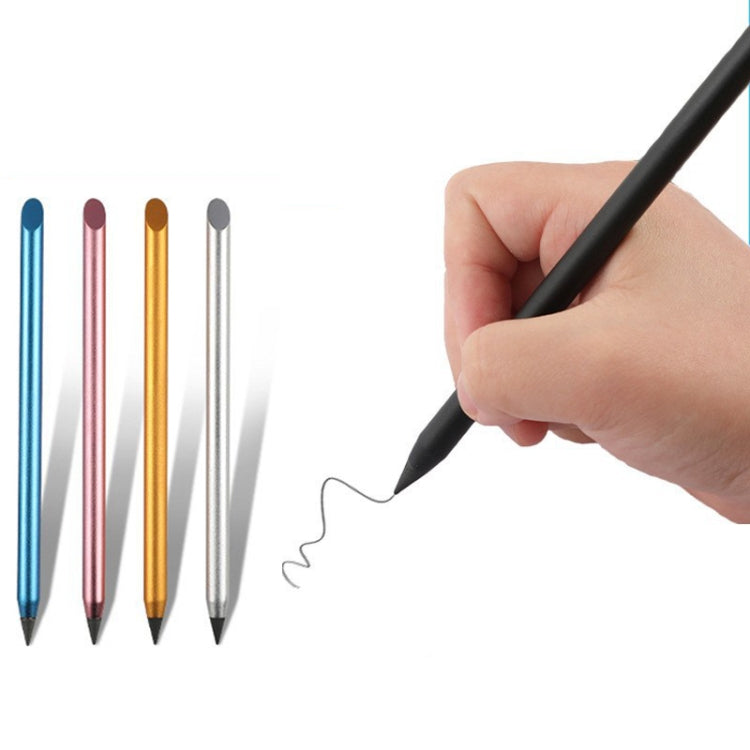 Office Pencil Unlimited Writing Eternal Metal Pen Inkless Pen Student Writing Pencil HB(Silver) - Pencils by PMc TechLife | Online Shopping South Africa | PMc TechLife | Buy Now Pay Later Mobicred