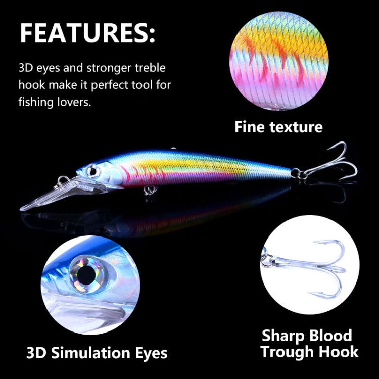 HENGJIA 18cm 41g Sinking Floating Minnow Fishing Lure Long Tongue Lure Bait(3) - Fishing Lures by HENGJIA/ | Online Shopping South Africa | PMC TechLife | Buy Now Pay Later Mobicred