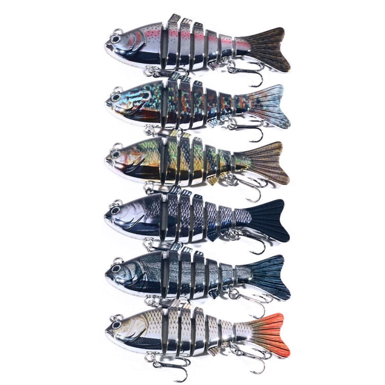 HENGJIA 10cm 24g Bionic Multi-Section Fish Bait Plastic Electroplating Fake Bait(6) - free shipping - PMC TechLife - Order now!