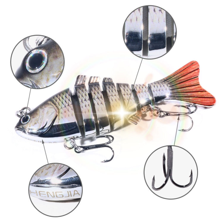 HENGJIA 10cm 24g Bionic Multi-Section Fish Bait Plastic Electroplating Fake Bait(2) - Fishing Lures by HENGJIA | Online Shopping South Africa | PMC TechLife | Buy Now Pay Later Mobicred