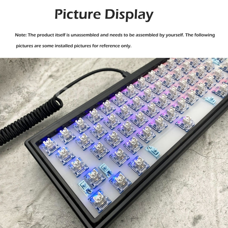 Hot Swap Shaft Wired RGB Back Light Customized Mechanical Keyboard Kit(Green Transparent) - Other by PMC Jewellery | Online Shopping South Africa | PMC Jewellery | Buy Now Pay Later Mobicred