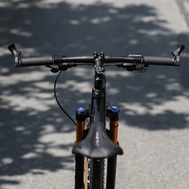 WEST BIKING Bike Cow Horns Fluorescent Deputy Handle Riding Equipment(Black) - Bicycle Grips by WEST BIKING | Online Shopping South Africa | PMc TechLife | Buy Now Pay Later Mobicred