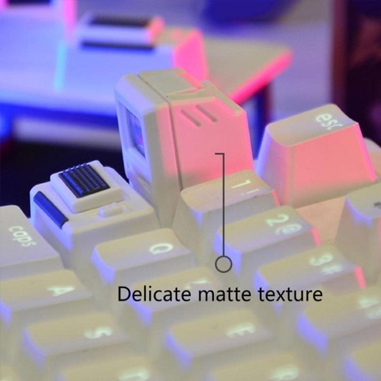 Mechanical Keyboard MAC Retro Light Transmission Keycap(White) - Other by PMC TechLife | Online Shopping South Africa | PMC TechLife | Buy Now Pay Later Mobicred