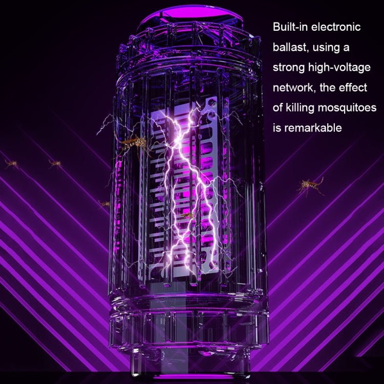 LED-UV Purple Light Wave Electric Shock Mosquito Killer Lamp Mini Plug-In Mosquito Repellent, CN Plug(Gray) - Repellents by PMC TechLife | Online Shopping South Africa | PMC TechLife | Buy Now Pay Later Mobicred