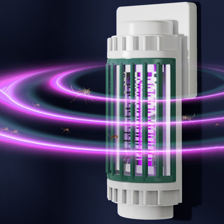 LED-UV Purple Light Wave Electric Shock Mosquito Killer Lamp Mini Plug-In Mosquito Repellent, CN Plug(Green) - free shipping - PMC TechLife - Order now!