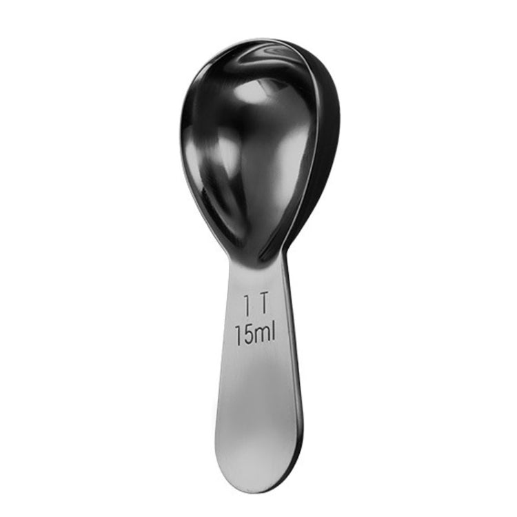 15ml 304 Stainless Steel Thickened Coffee Spoon With Scale Measuring Bean Spoon, Color: Black - Coffee Machine & Accessories by PMC TechLife | Online Shopping South Africa | PMC TechLife | Buy Now Pay Later Mobicred