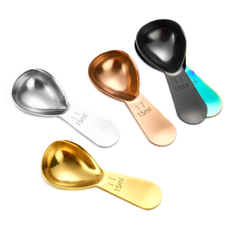 15ml 304 Stainless Steel Thickened Coffee Spoon With Scale Measuring Bean Spoon, Color: Rose Gold - free shipping - PMC TechLife - Order now!