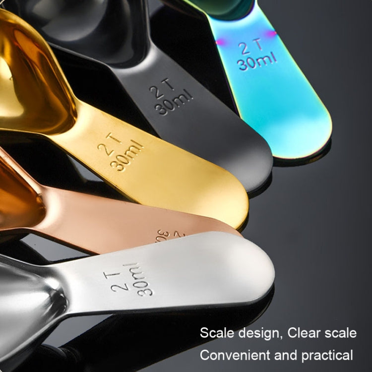 15ml 304 Stainless Steel Thickened Coffee Spoon With Scale Measuring Bean Spoon, Color: Black - Coffee Machine & Accessories by PMC TechLife | Online Shopping South Africa | PMC TechLife | Buy Now Pay Later Mobicred