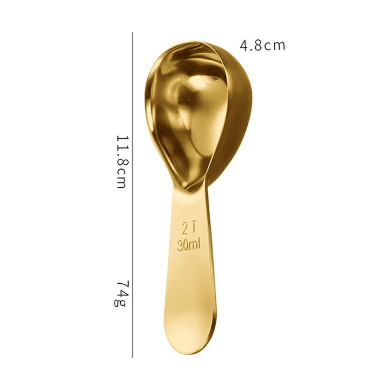 30ml 304 Stainless Steel Thickened Coffee Spoon With Scale Measuring Bean Spoon, Color: Black - Coffee Tools by PMC TechLife | Online Shopping South Africa | PMC TechLife | Buy Now Pay Later Mobicred