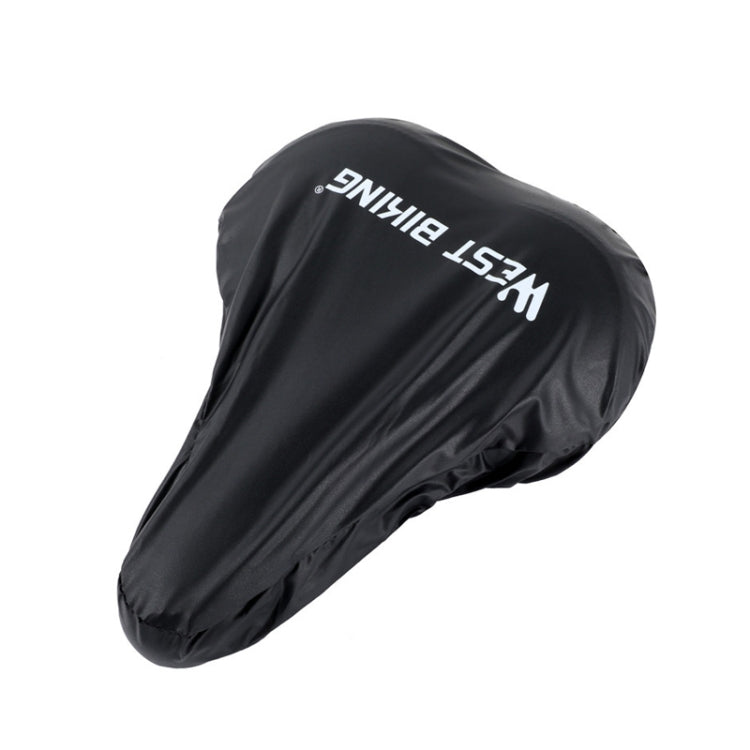 WEST BIKING 2pcs Bicycle Saddle Rain Cover Riding Equipment(Black) - Others by WEST BIKING | Online Shopping South Africa | PMc TechLife | Buy Now Pay Later Mobicred